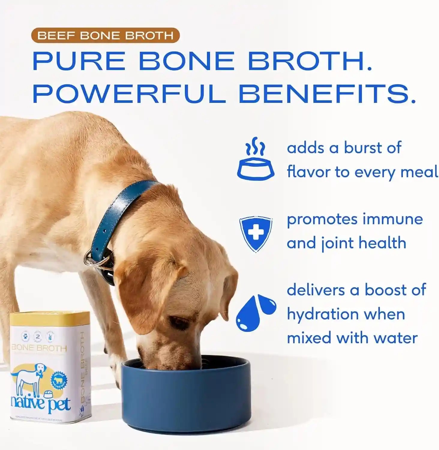 native-pet-bone-broth-for-dogs-made-with-real-beef-bone-broth-dog-food-toppers-for-picky-eaters-provides-extra-hydration-nutrition-for-joint-strength-immunity-heart-health-48-scoops