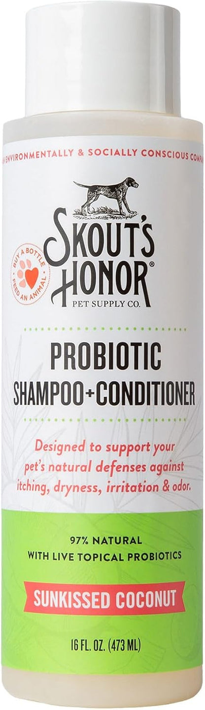 SKOUT'S HONOR Probiotic Dog Shampoo and Conditioner - DOTW, 16 Oz | Hydrating Natural 2-In-1 for Itchy Skin, Microbiome-Friendly with Avocado Oil & Omega-3S, Paraben & Sulfate-Free13