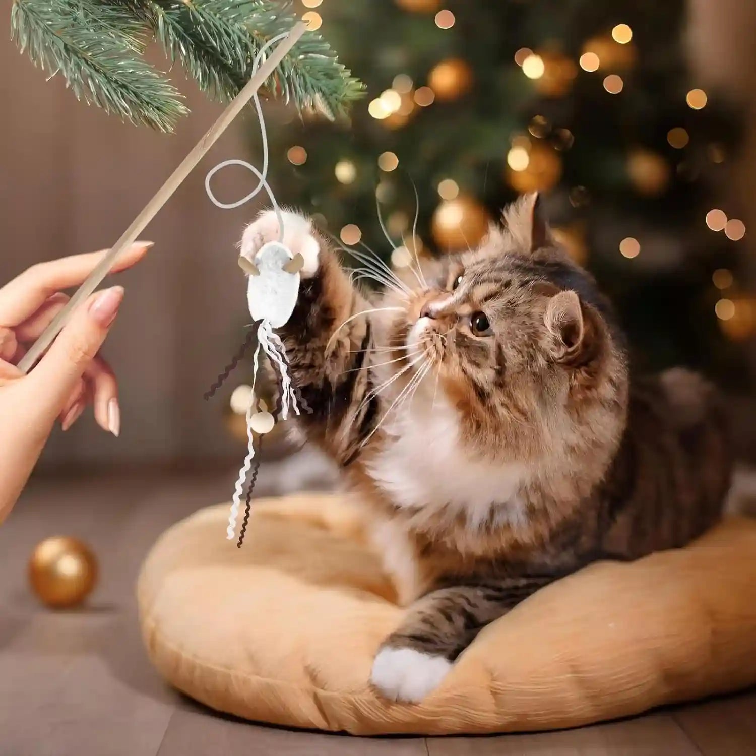 nowfresh-cat-wand-toy-set-2-pcs-interactive-cat-teaser-wands-with-cute-bee-mouse-designs-equipped-with-bells-and-streamers-to-captivate-your-cat-s-attention