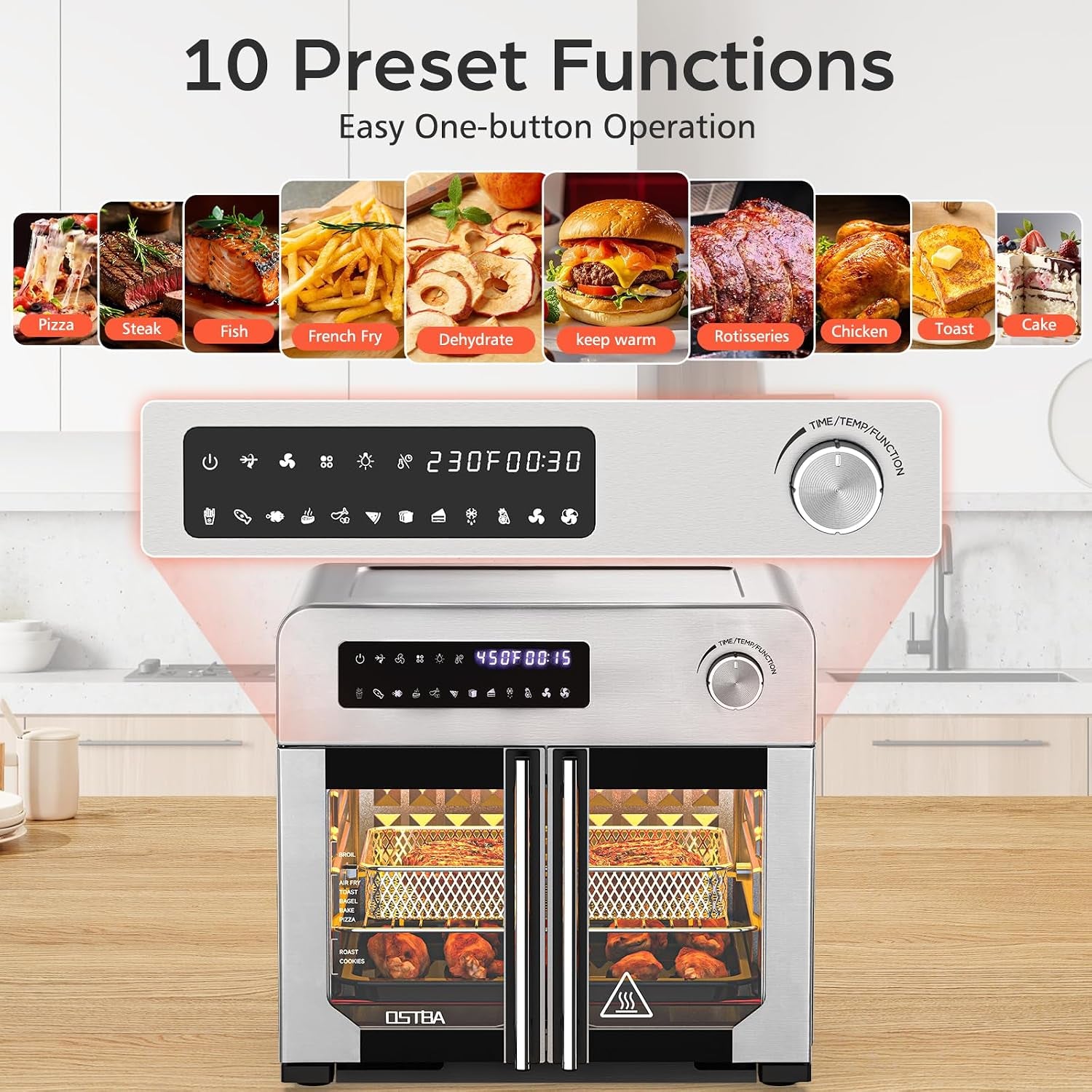 french-door-air-fryer-toaster-oven-combo-24qt-10-in-1-oven-1700w-heating-adjustable-fan-speed-rotisserie-function-102-recipe-book-removable-crumb-tray-stainless-steel-finish