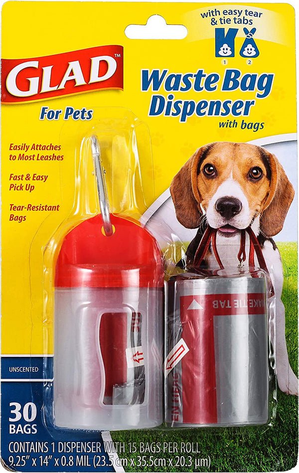 Glad for Pets Scented Dog Poop Bags, Tropical Breeze Scent, 90 Count | Leak-Resistant, Heavy Duty, Tear-Resistant Bags with Fun Print Design, Fits Standard Dispensers, 6 Rolls7