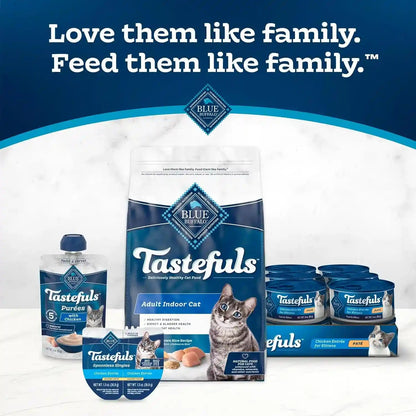 Blue Buffalo Tastefuls Wet Cat Food Paté Variety Pack (Chicken, Turkey & Chicken, Ocean Fish & Tuna) for Adult Cats, Made with Natural Ingredients, 5.5-Oz. Each (24 Cans)9