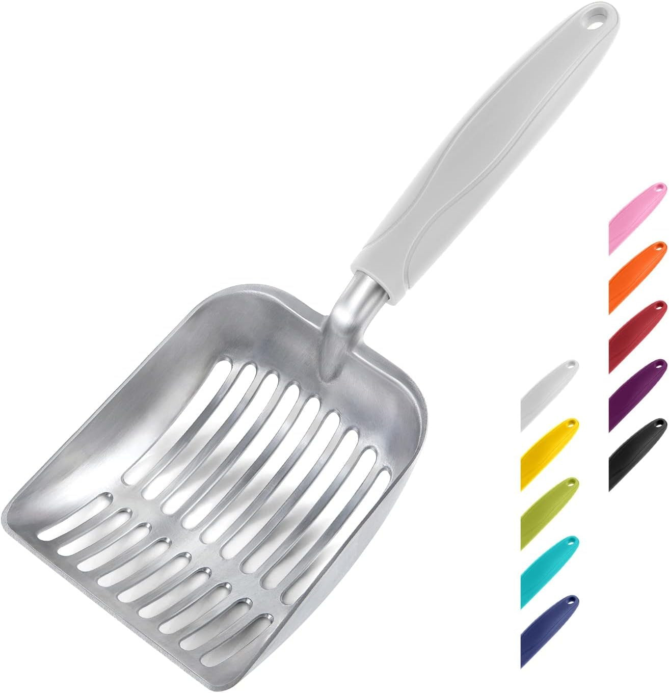 wepet-cat-litter-scoop-aluminum-alloy-sifter-kitty-metal-scooper-deep-shovel-long-handle-poop-sifting-kitten-pooper-lifter-durable-heavy-duty-for-litter-box