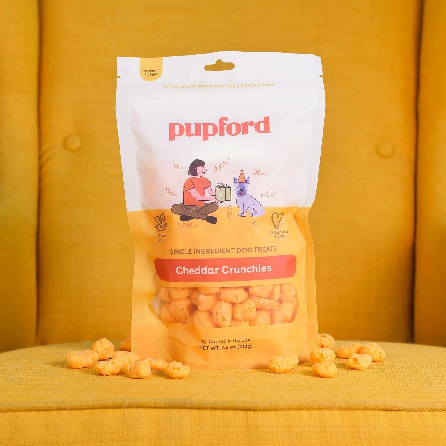 pupford-cheese-crunchies-all-natural-healthy-freeze-dried-single-ingredient-treat-for-dogs-puppies-cheddar-7-oz