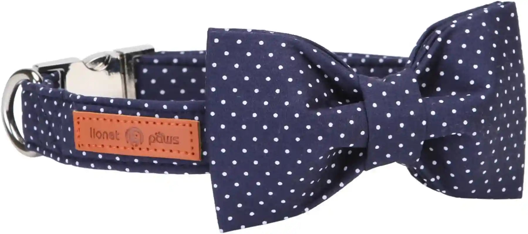 lionet-paws-boy-dog-collar-with-bowtie-comfortable-adjustable-cute-navy-blue-bow-tie-collar-for-male-dogs-gift-xlarge-neck-16-26-inches
