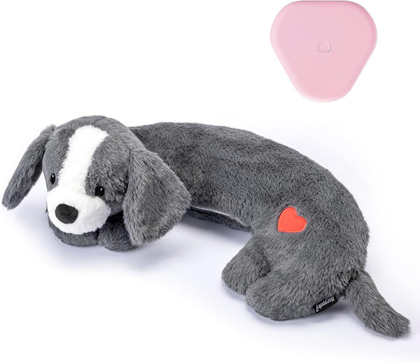 Moropaky Heartbeat Toy Puppy Heartbeat Stuffed Animal Heartbeat Plush Toy for Puppy, Dog Heartbeat Toy for Pet Anxiety Relief Behavioral Sleep Aid Crate Kennel Training Puppy Cuddly Comfort Toy…10
