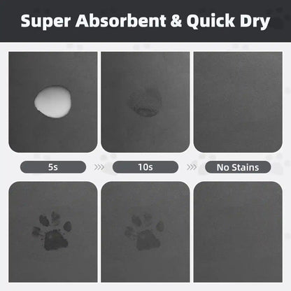 PADOOR Pet Feeding Mat-Absorbent Dog Mat for Food and Water Bowl-No Stains Easy Clean Dog Food Mat-Quick Dry Water Dispenser-Puppy Supplies Accessories2