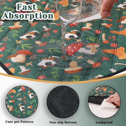Mechpia 2 Pack Guinea Pig Cage Liners - Washable 47"X24" Bedding Pee Pad, Super Absorbent, Waterproof & Anti-Slip Reusable Mat for Rabbit, Hamster, Rat2