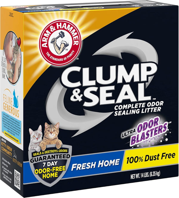ARM & HAMMER Clump & Seal Cat Litter, Fresh Scent 14Lb13
