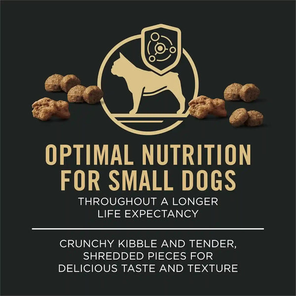 Purina Pro Plan Small Breed Dog Food with Probiotics for Dogs, Shredded Blend Chicken & Rice Formula - 6 Lb. Bag6