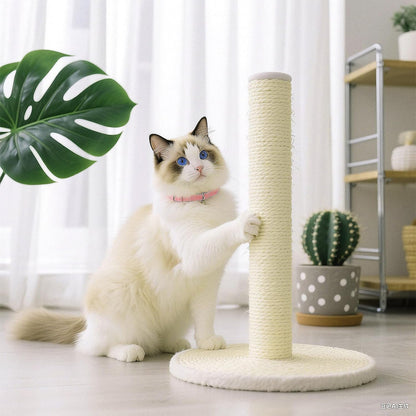4 PCS M8 15.7 X 2.75 Inch Cat Scratching Post Replacement, Sisal Pole Cat Tree Replacement Post with Screws, Refill Scratcher Posts for Indoor Kitten Tree Tower Spare Cats Furniture Protector3