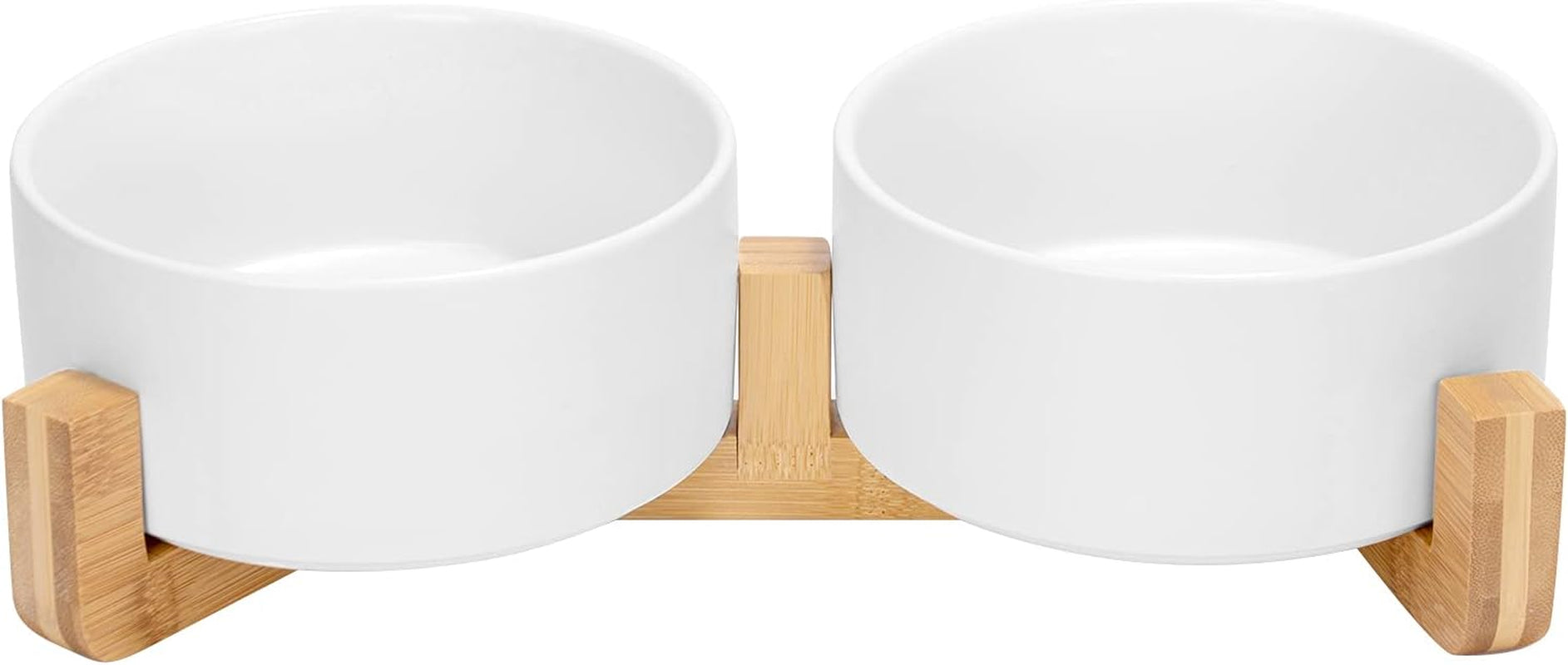 spunkyjunky-ceramic-dog-and-cat-bowl-with-wood-stand-non-slip-matte-glaze-weighted-food-water-set-for-cats-small-dogs-13-5oz