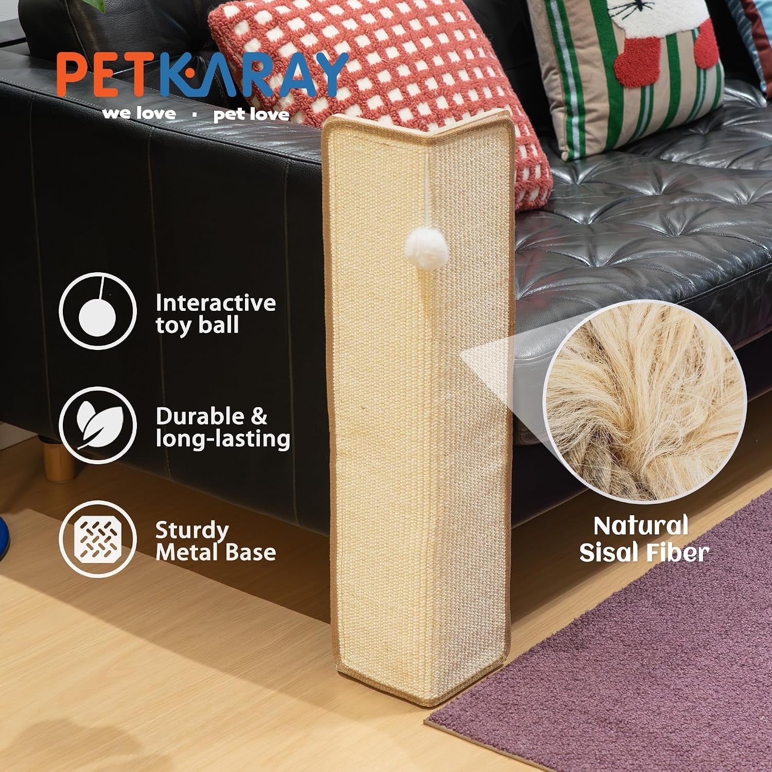 petkaray-27-9-cat-scratching-post-for-couch-corner-furniture-protector-under-furniture-cat-scratcher-natural-sisal-scratch-pad-anti-scratch-couch-protector-for-indoor-cats-with-toy-ball