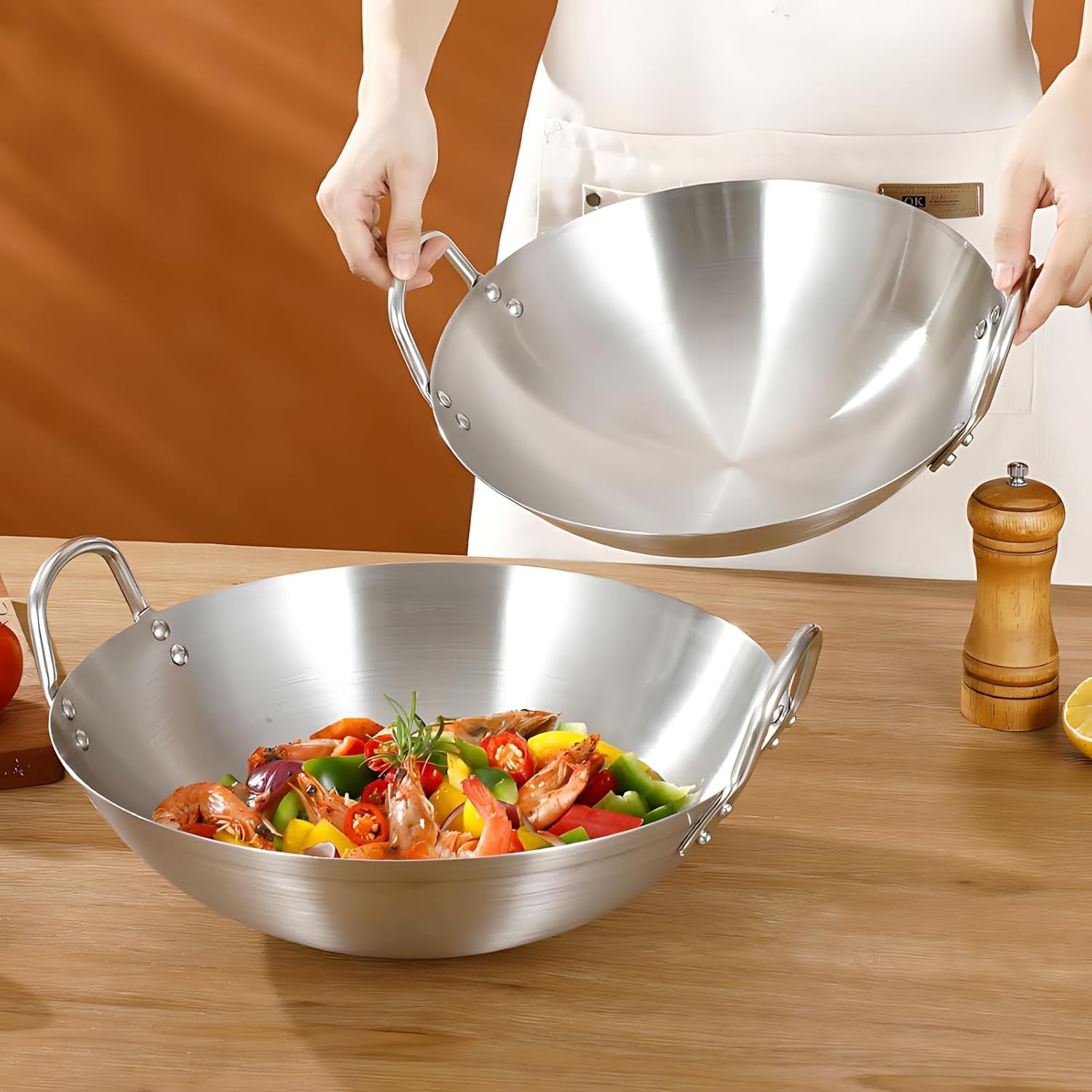stainless-steel-wok-round-bottom-frying-pan-double-handle-heated-evenly-portable-cookware-traditional-tableware-cooking-pot-wok-for-kitchen-outdoor-38cm