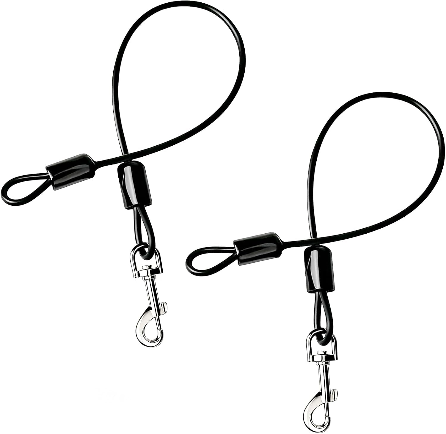 chew-proof-dog-leash-2-pack-metal-cable-lead-collar-extender-non-tangle-connect-dog-leash-for-teething-puppies-small-medium-and-large-dogs-for-collars-and-harnesses-5mm-m