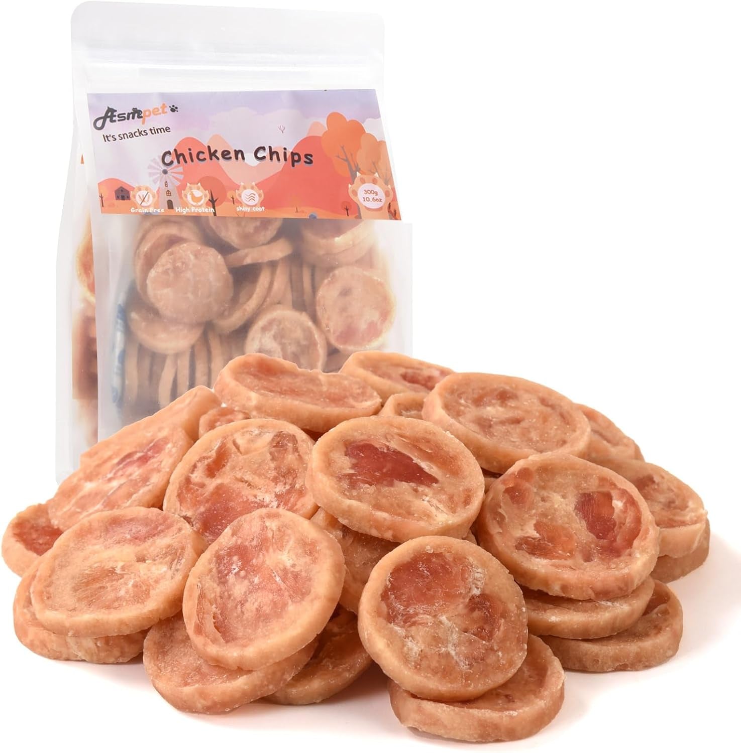 dog-and-cat-treats-chicken-strips-grain-free-soft-chewy-10-6-oz-training-rewards-for-small-medium-large-dogs