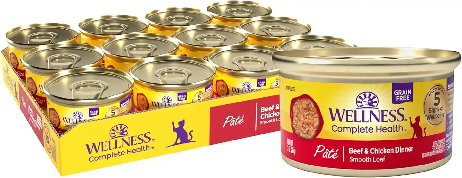 wellness-complete-health-pate-adult-canned-wet-cat-food-natural-protein-rich-grain-free-chicken-entree-recipe-3-oz-pack-of-24-cans