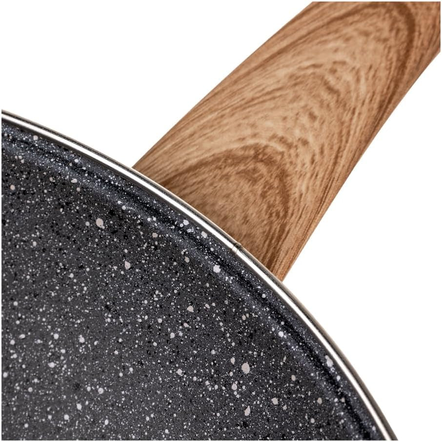 nonstick-wok-pan-11-inch-enamel-steel-gray-induction-compatible-all-stovetop-ready-even-heat-cooking-wood-look-handle-lightweight-design-easy-cleanup