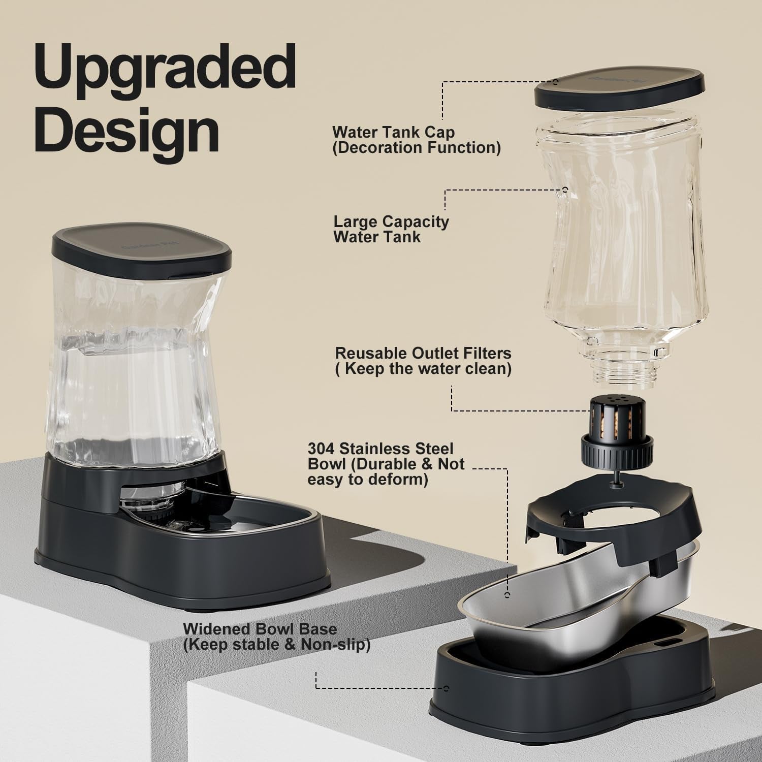 gardner-pet-automatic-dog-water-dispenser-gravity-stainless-steel-water-waterer-feeder-100-bpa-free-large-capacity-water-feeding-bowls-for-medium-large-sized-dogs-cats-other-pets-1-gallon