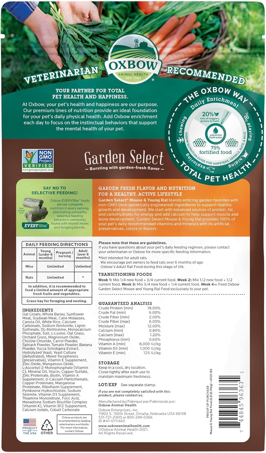 oxbow-garden-select-mouse-young-rat-food-rat-food-pellets-non-gmo-2-lb-uniform-rat-food-pellets-prevent-selective-feeding-vitamins-and-minerals-non-gmo-complete-daily-diet-made-in-usa