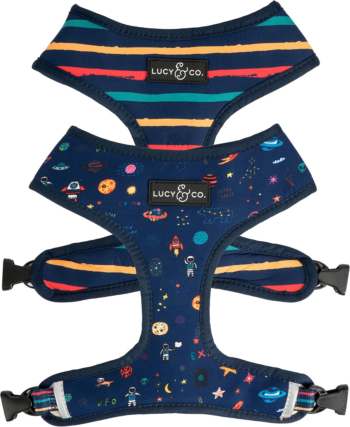 lucy-co-reversible-dog-harness-water-repellent-neoprene-dual-print-design-easy-swap-style-adjustable-comfort-fit-take-a-bow-reversible-harness-small
