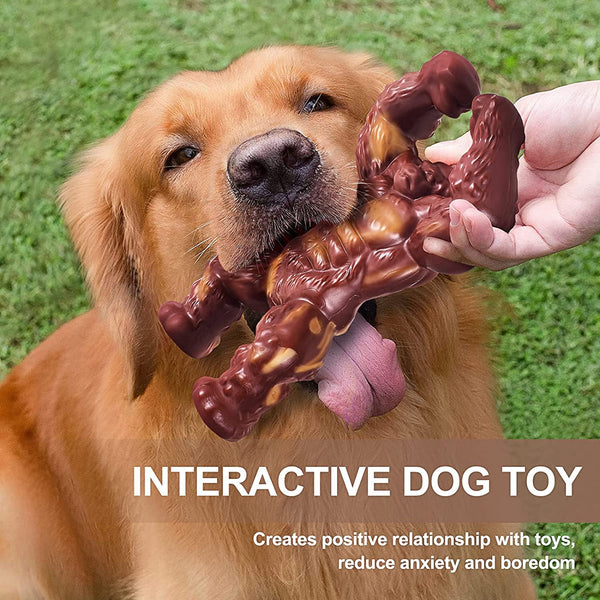 PETSTA Indestructible Dog Toys for Aggressive Chewers, Extreme Tough Toys for Large Dogs, Real Beef Flavored, Dog Bone for Medium/Large Dogs Breed, Gifts for Dogs7