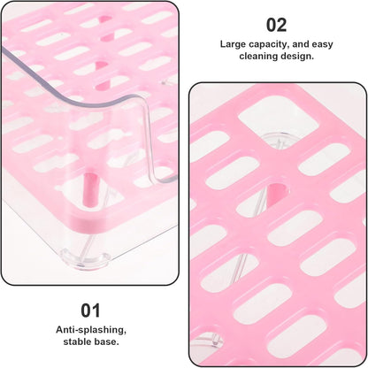 Alipis Acrylic Raised Cat Litter Box Medium with Anti-Splash Design, Puppy and Kitten Toilet Potty for Indoor Pet Housebreaking8