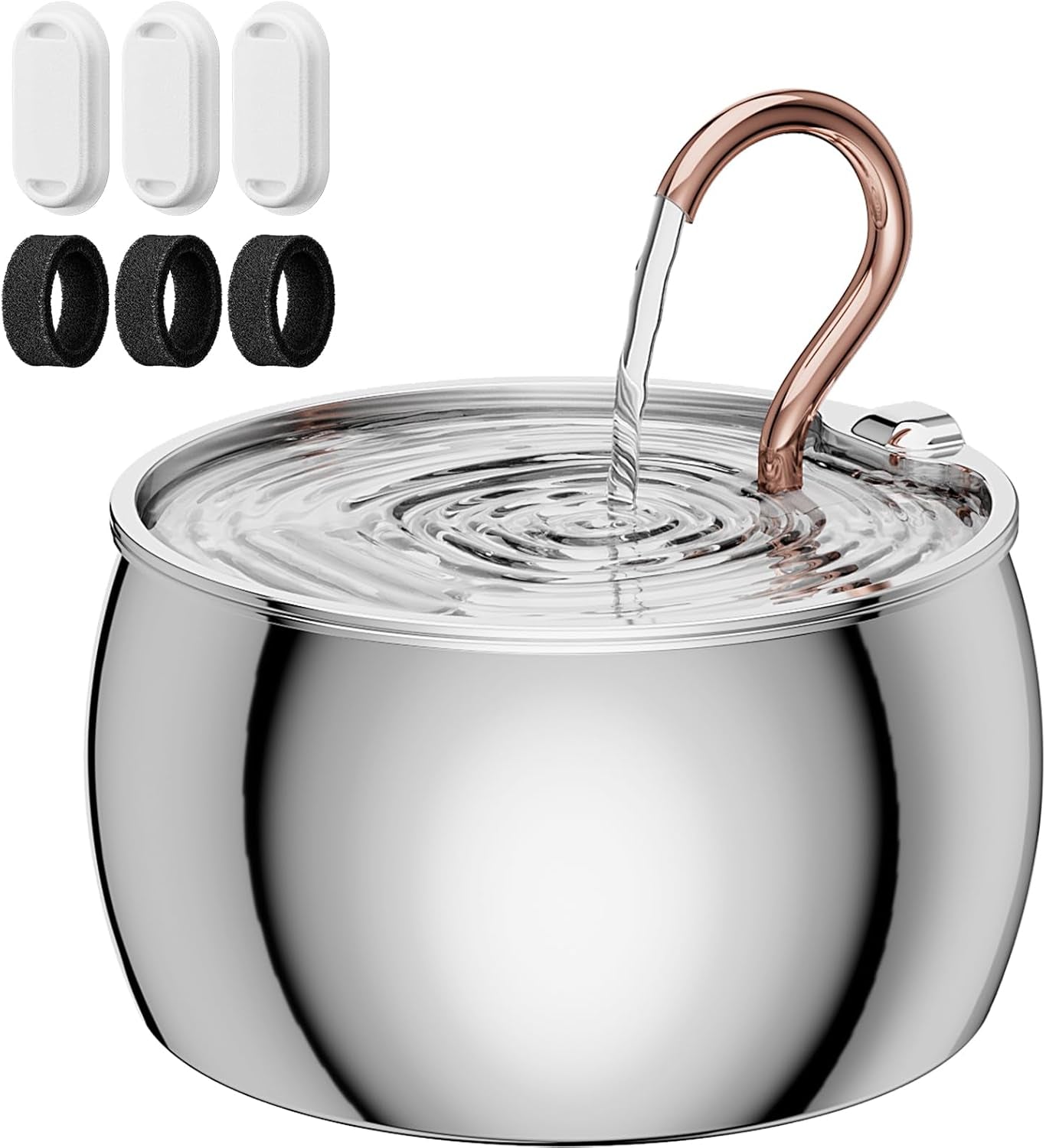 2-5l-84oz-gooseneck-cat-water-fountain-stainless-steel-quiet-kitty-spout-cat-fountain-for-drinking-pet-water-fountain-for-cats-inside-automatic-cats-water-dispenser-for-pets