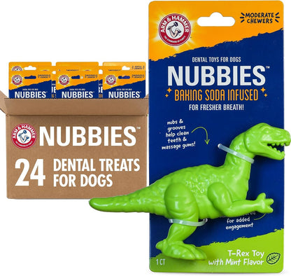 Arm and Hammer Nubbies T-Bone Dental Dog Chew Toy with Peanut Butter Flavor, TPR Nubs Clean Teeth and Gums, Durable Nylon Chew for Aggressive Chewers, Helps Reduce Plaque and Tartar14
