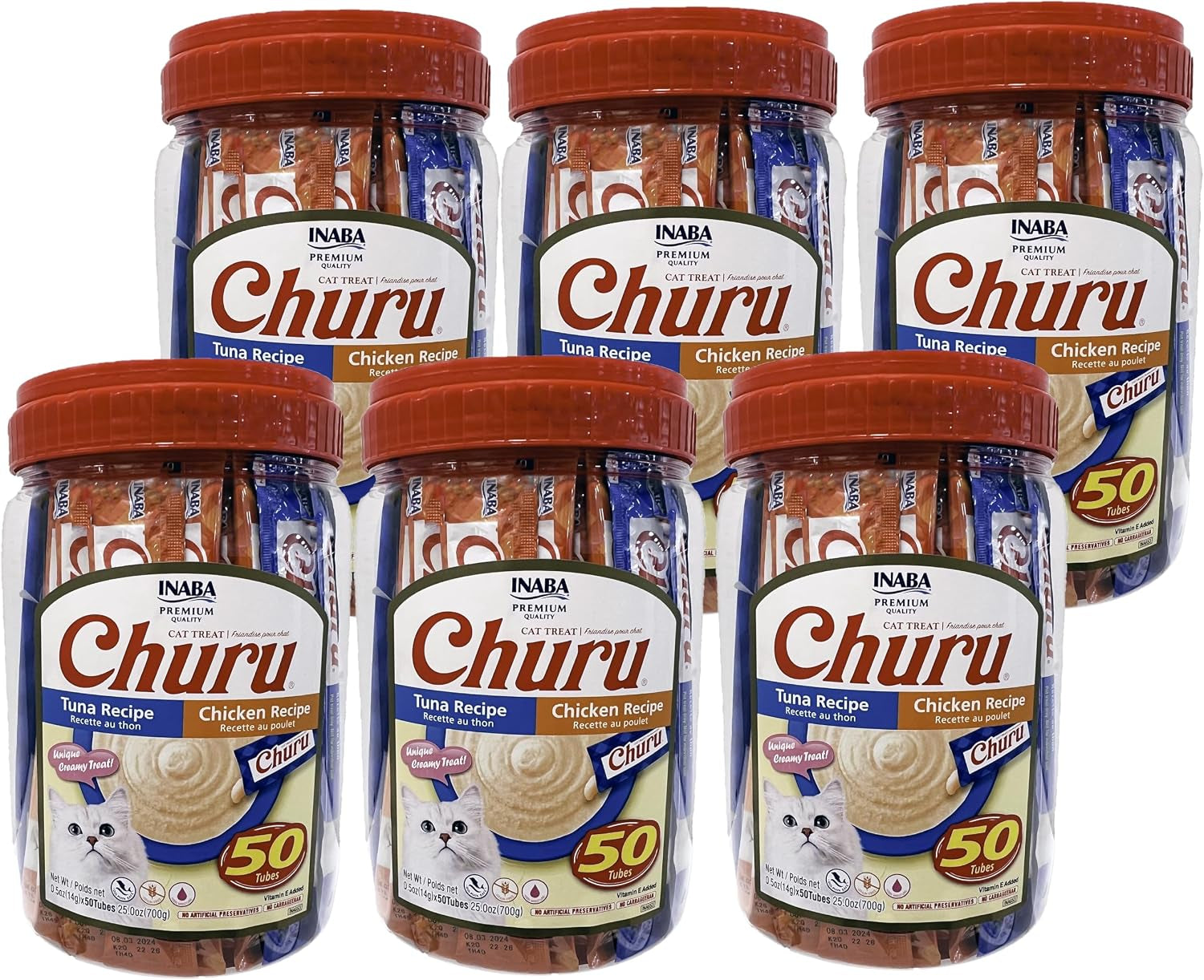 inaba-churu-lickable-grain-free-puree-cat-treats-25-tuna-25-chicken-grain-free-lickable-squeezable-creamy-puree-treat-topper