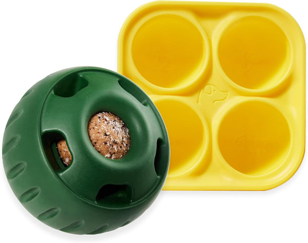 WOOF Pupsicle Dog Treat Toy with Silicone Treat Tray for Dogs 10-25 Lbs | Pupsicle Toy for Small Dogs, Silicone Treat Tray, Homemade Frozen Treats, Easy-Fill Design, Low-Mess Play1