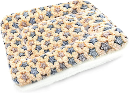 Small Animal Bed Mat, Soft & Warm, Suitable for Guinea Pig, Hamster, Rabbit, Rat and Bearded Dragon (X-Large(13.3''X9.4''), Star Grey)13