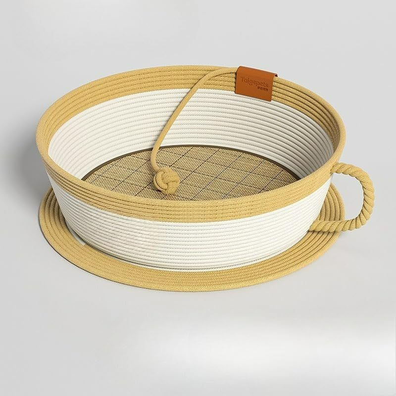 trynellis-handwoven-cotton-rope-cat-basket-bed-with-removable-scratching-pad-2-in-1-cat-scratcher-lounge-large-woven-rattan-cat-bed-cushion