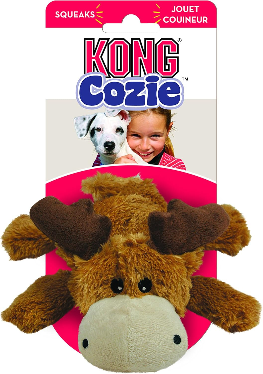 kong-cozie-marvin-moose-cute-dog-plush-toy-for-indoor-play-soft-chew-toy-snuggle-buddy-with-squeaker-durable-design-minimal-stuffing-for-small-dogs