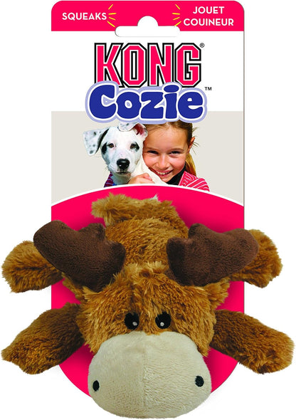 KONG Cozie Marvin Moose - Cute Dog Plush Toy for Indoor Play - Soft Chew Toy & Snuggle Buddy - with Squeaker, Durable Design & Minimal Stuffing - for Small Dogs4