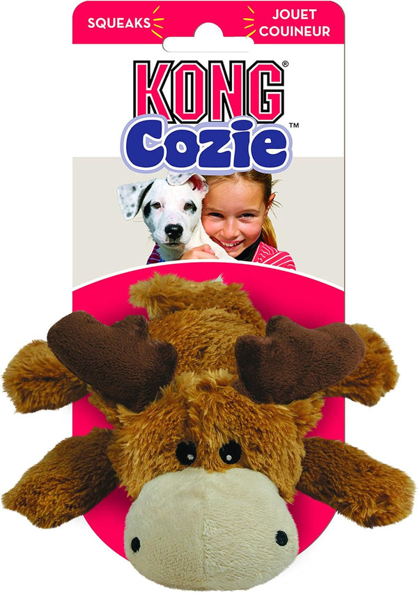 KONG Cozie Marvin Moose - Cute Dog Plush Toy for Indoor Play - Soft Chew Toy & Snuggle Buddy - with Squeaker, Durable Design & Minimal Stuffing - for Small Dogs4