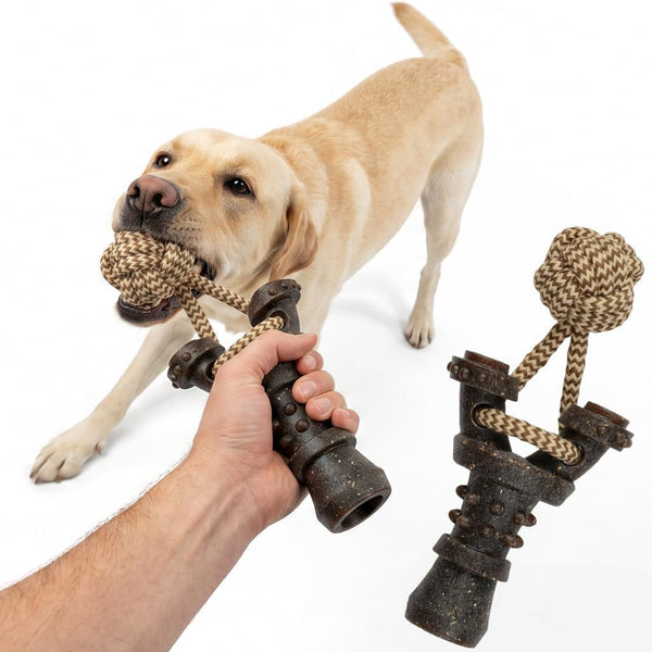 Durable Dog Tug Toy for Multiple Dogs - 3-Way Tug of War Dog Toy, Dog Chew Toy Promotes Dental Health, Interactive Dog Toys for Reducing Boredom8