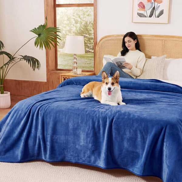 Sunheir Waterproof Dog Blankets for Small Dogs, Reversible Sherpa Fleece Thick Puppy Blanket, Leakproof Spill-Proof Pet Blanket for Cat, Bed, Couch, Furniture Protector, Travel, Camping, 25"X35", Grey8