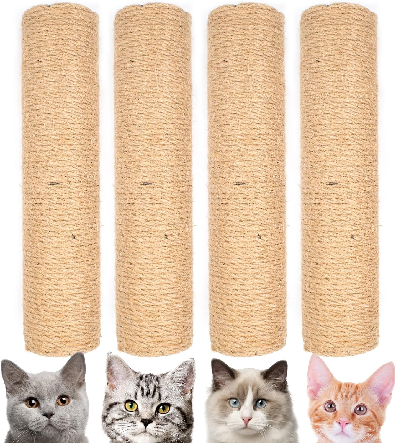 4pcs-12-inch-cat-scratching-post-with-natural-sisal-rope-cat-scratch-pole-scratching-tree-scratching-posts-for-indoor-replacement-part-accessories-for-diy-cat-tower-hammock