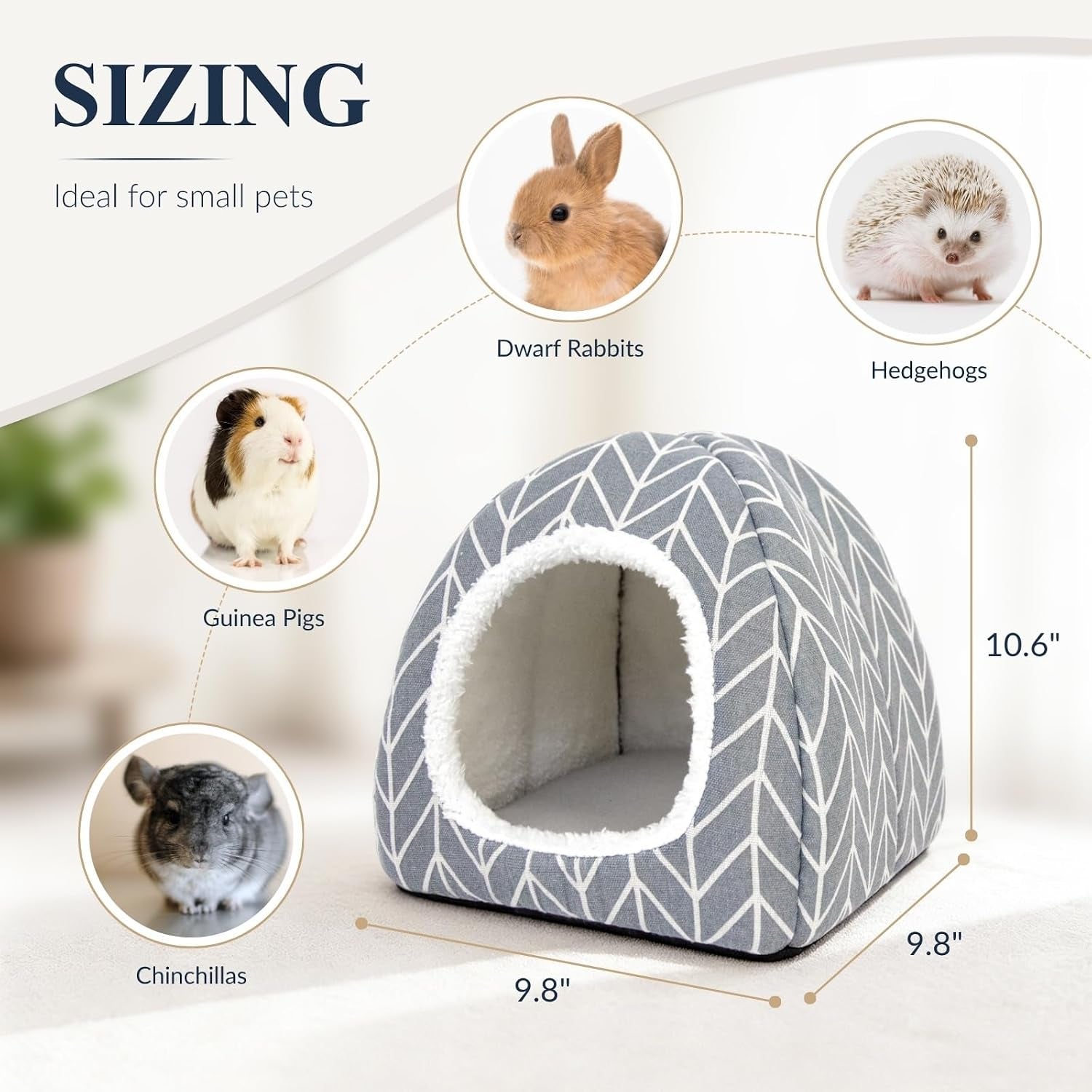 guinea-pig-hideout-bed-dwarf-rabbit-house-cave-cozy-hide-out-cage-accessories-for-little-bunny-hedgehog-ferret-chinchilla-other-small-animals-grey