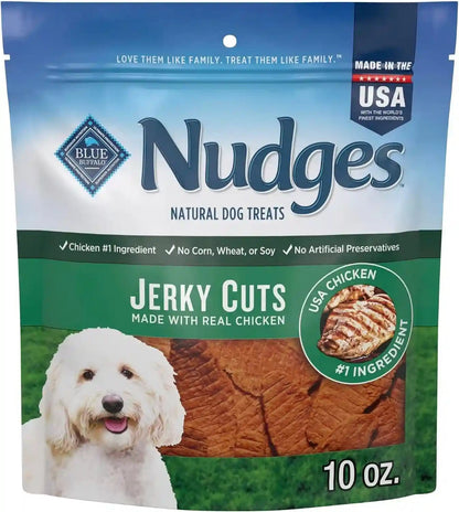 Blue Buffalo Nudges Chicken Jerky Cuts Natural Dog Treats, Tender & Meaty Dog Snacks, Healthy Reward or Training Treat, Made in the USA with Real Chicken, No Artificial Preservatives, 36 Oz.11