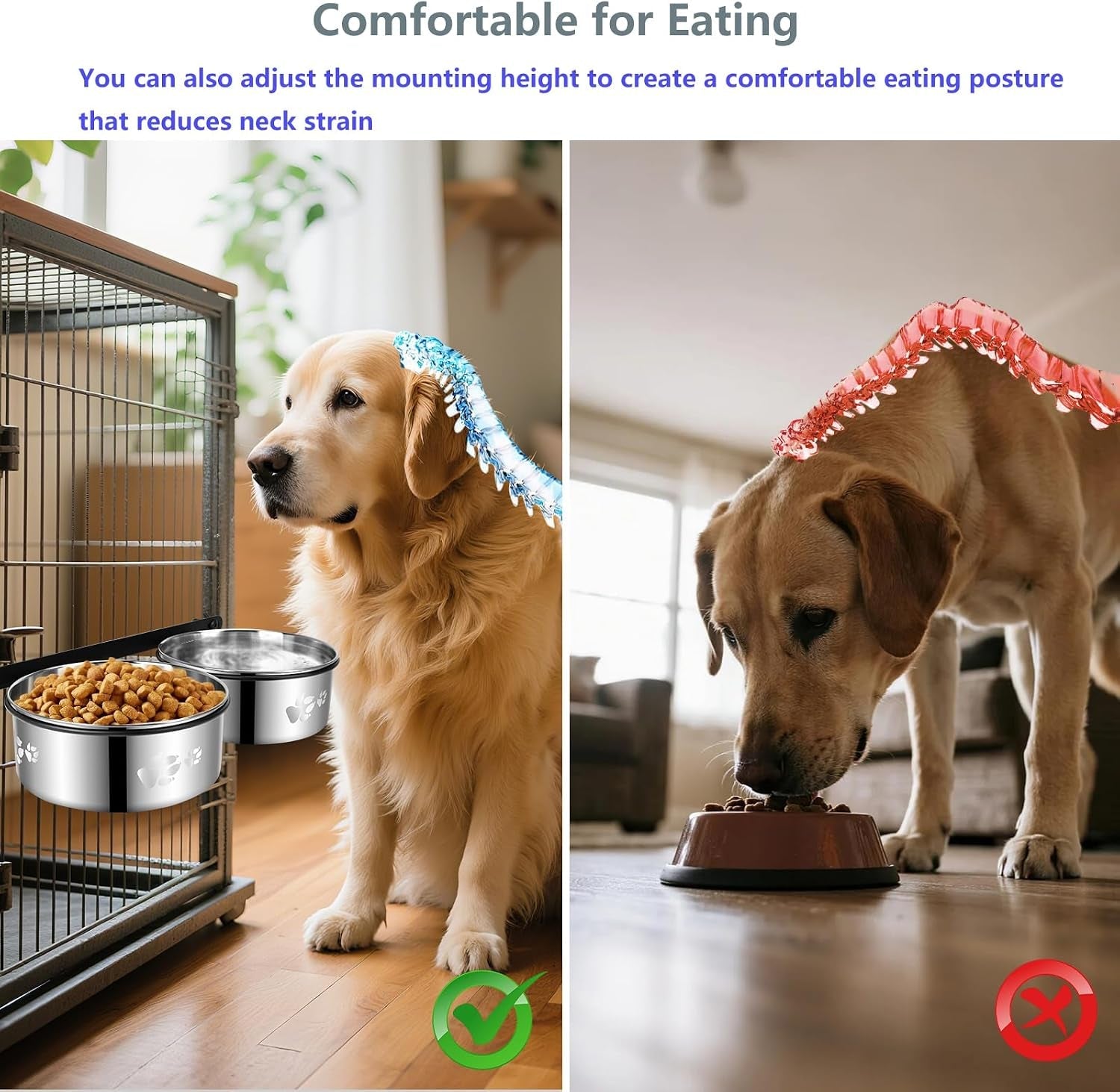 yummy-sam-hanging-pet-dog-food-water-bowl-for-cage-stainless-steel-non-spill-kennel-bowls-with-clamp-holder-crate-feeder-dish-for-medium-large-dogs-pets-silver-l-44-oz-44-oz
