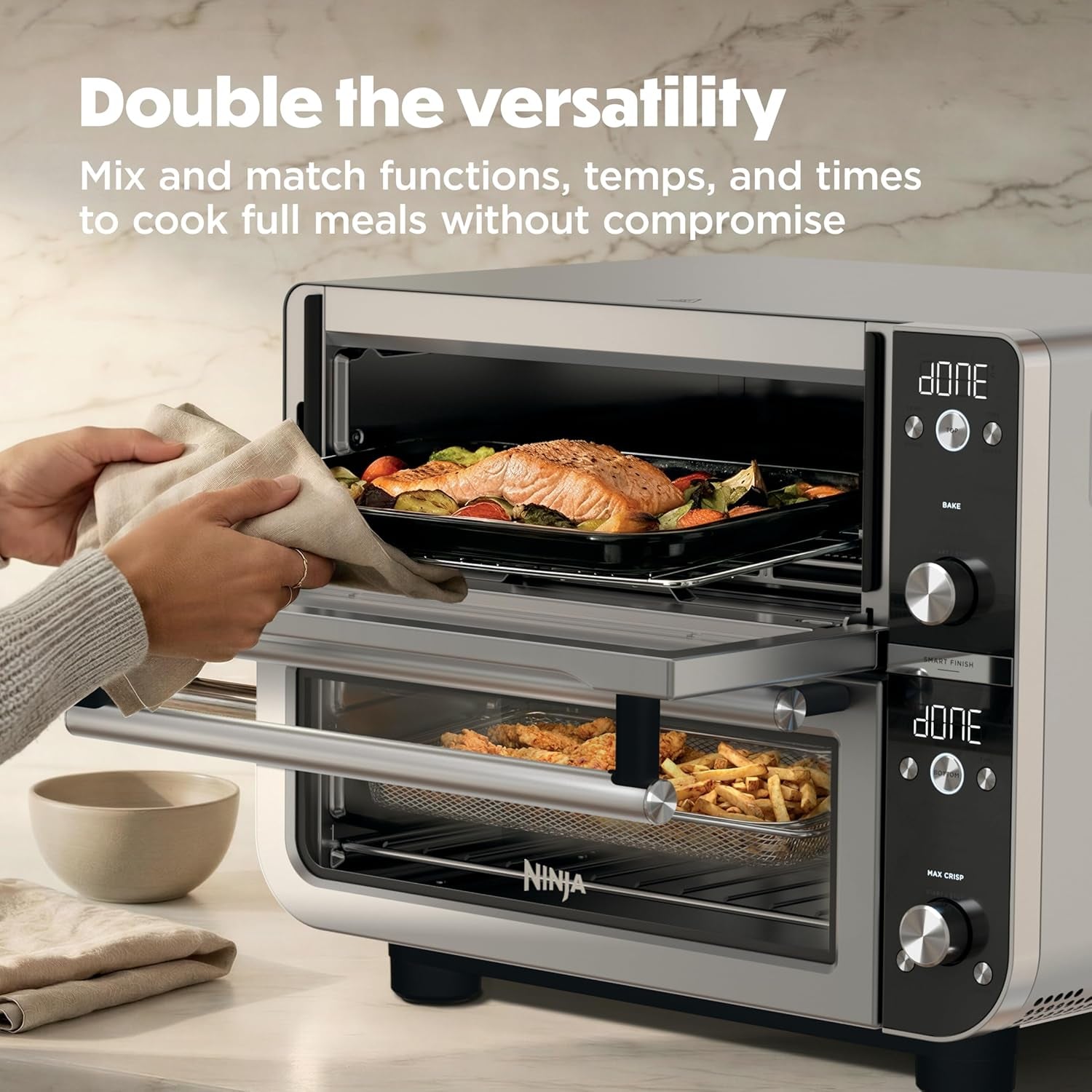 ninja-double-oven-pro-smart-xl-30-2-qt-12-in-1-stainless-steel-dct801-dualzone-smart-finish-fits-4-5-lb-chicken-air-fry-bake-broil-roast-toast-pizza