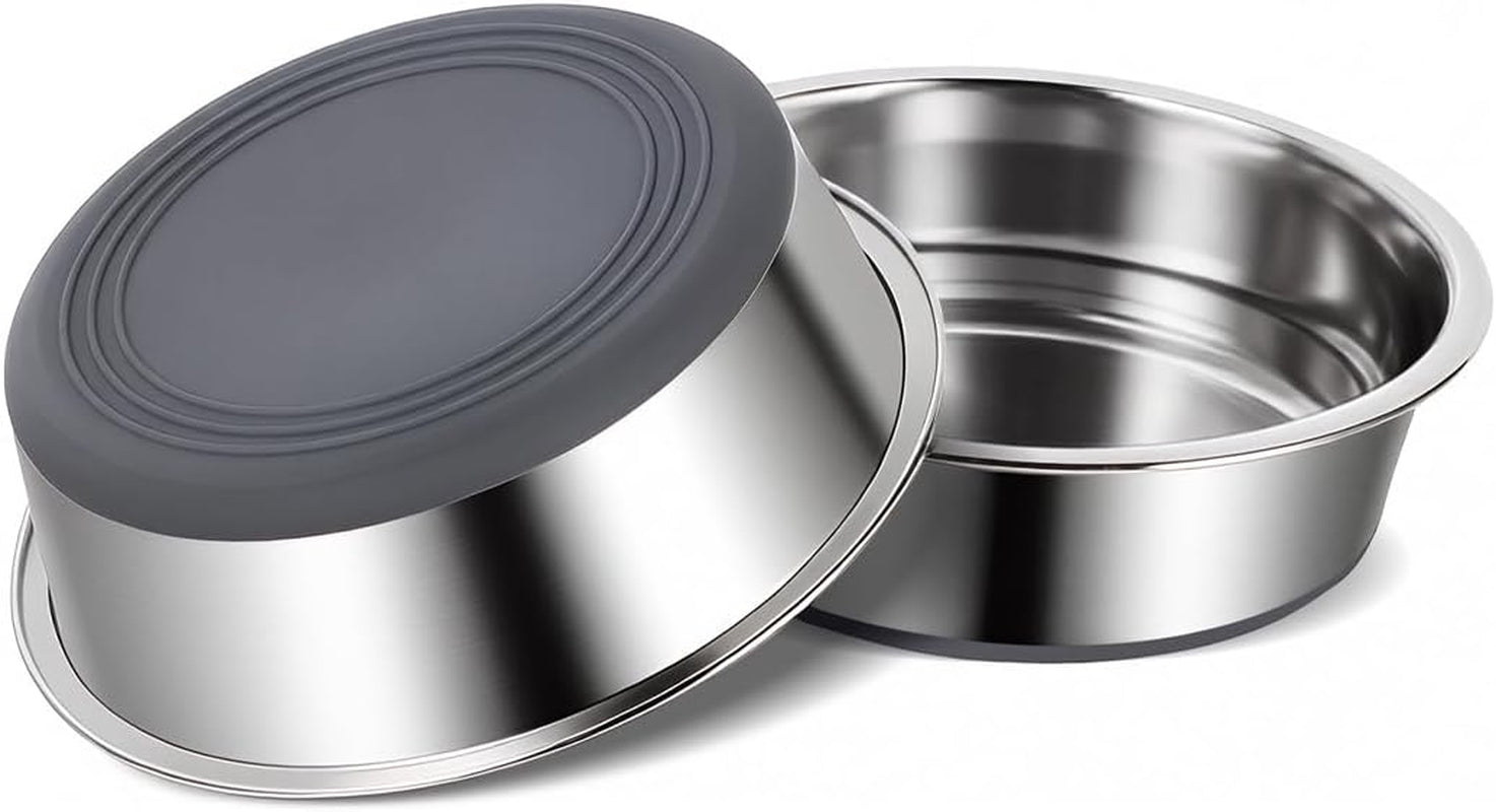dog-bowls-durable-non-slip-stainless-steel-dog-bowls-2-pack-holds-3-cups-basic-bowls-for-dogs-with-rubber-base-for-dry-food-wet-food-and-water