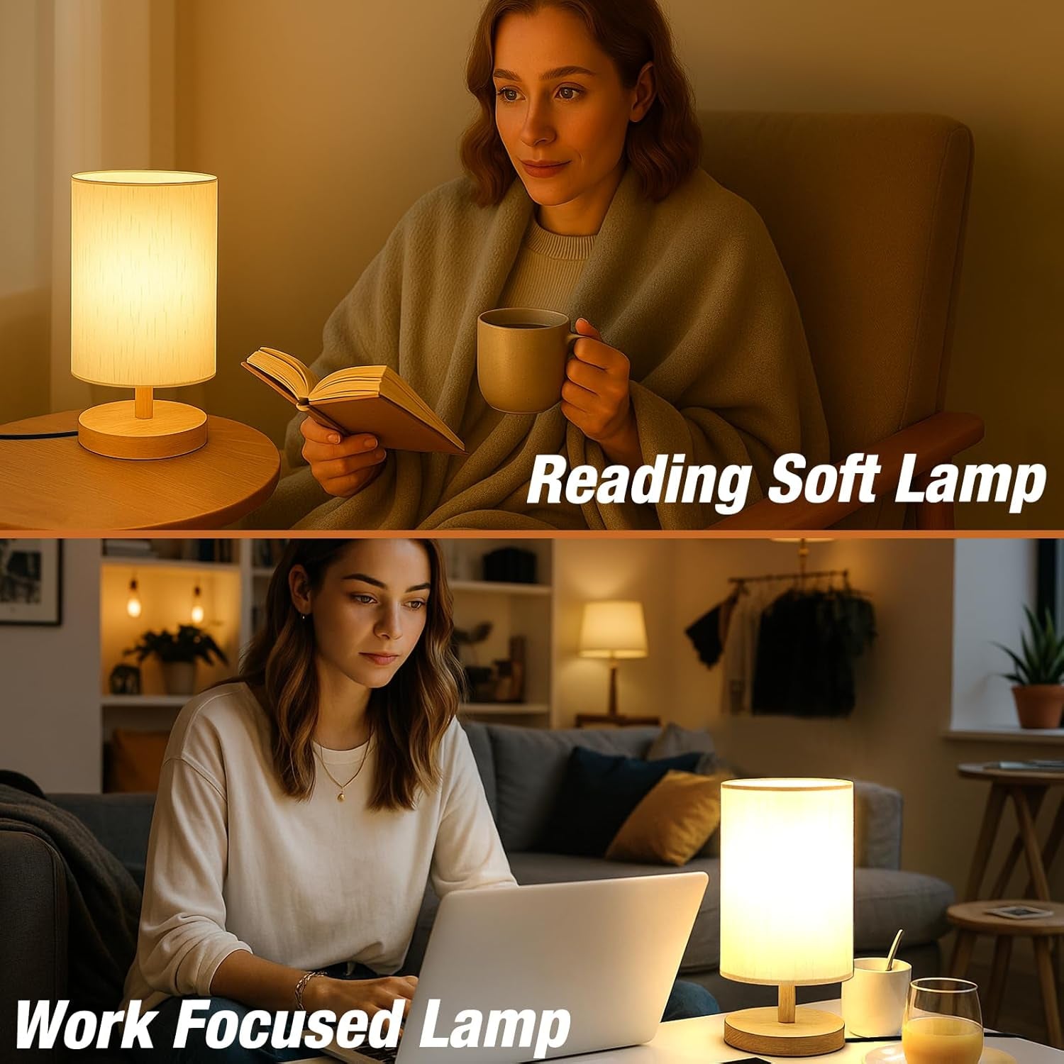 desk-lamp-led-bulb-included-small-bedside-table-lamp-plug-in-classic-wood-base-with-flaxen-fabric-shade-lamps-for-night-stands-simple-nightstand-light-for-bedroom-office-desk