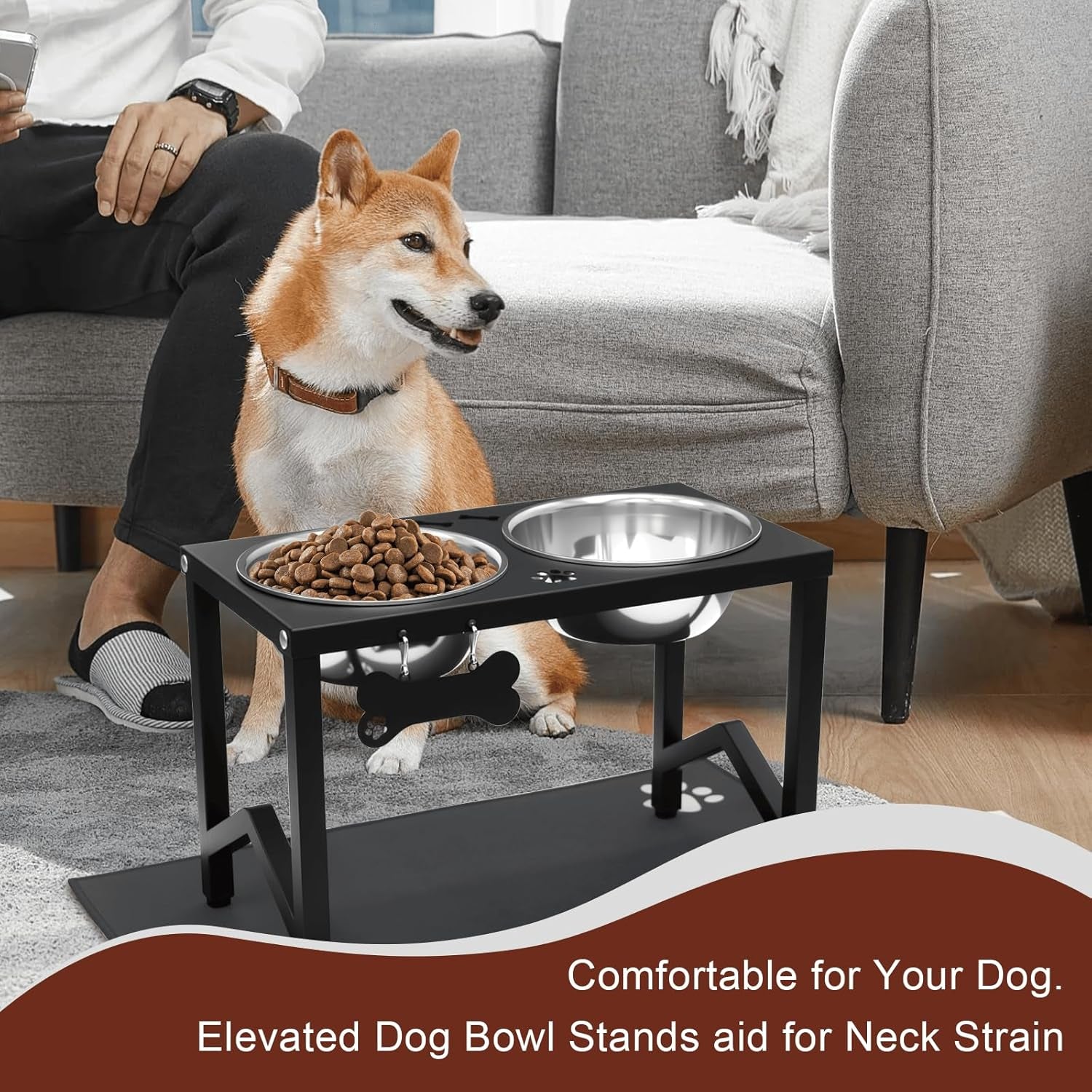 elevated-dog-bowls-metal-raised-dog-bowl-stand-with-2-thick-58oz-stainless-steel-food-bowls-non-slip-mat-11-8-tall-for-medium-large-breeds
