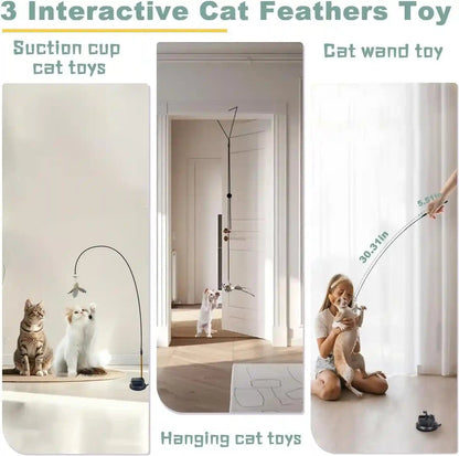 7-In-1 Kitten Toys for Indoor Cats with Washable Adhesive Suction Cup, Hanging Interactive Cat Toys, Silvervine Stick and Sisal Chew Rope Catnip Teething Toy for Bored Kitten2