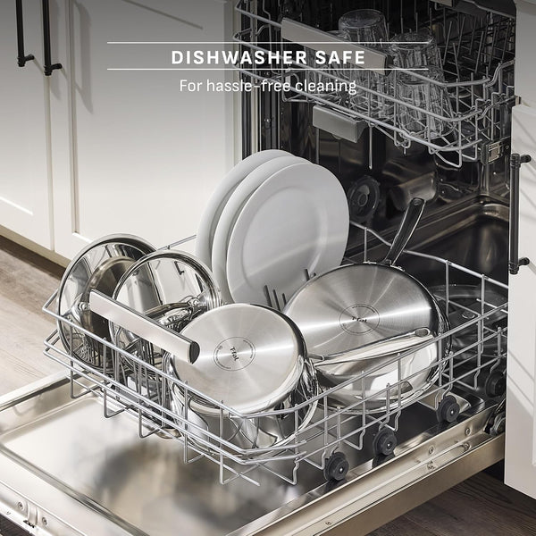 Pro Tri-Ply Stainless Steel, 12 Piece Pots and Pans Set9
