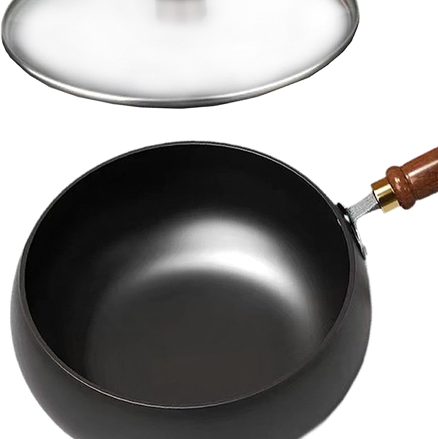 refined-iron-wok-with-wood-handle-and-glass-lid-9-45-in-flat-bottom-nonstick-stir-fry-pan-for-gas-induction-and-all-stovetops