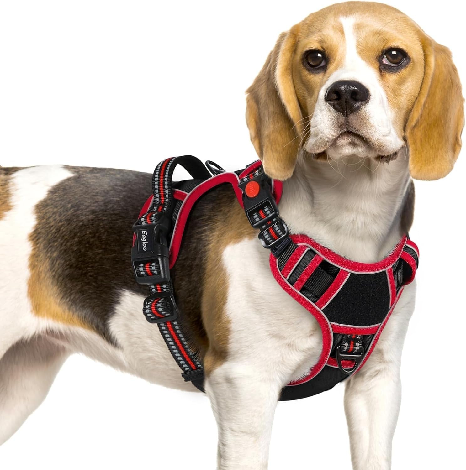 eagloo-dog-harness-no-pull-for-large-dogs-easy-on-off-with-3-buckles-no-choke-with-front-clip-adjustable-fit-molle-system-reflective-vest-easy-control-for-walking-black-large